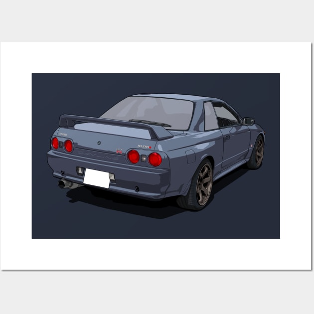 Nissan Skyline GTR R32 Wall Art by ArtyMotive